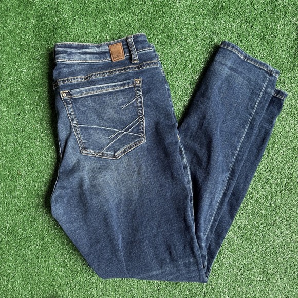 BKE Payton Mid Rise Skinny Jeans Women Size 23R ‎ Blue Stretch - Picture 1 of 11